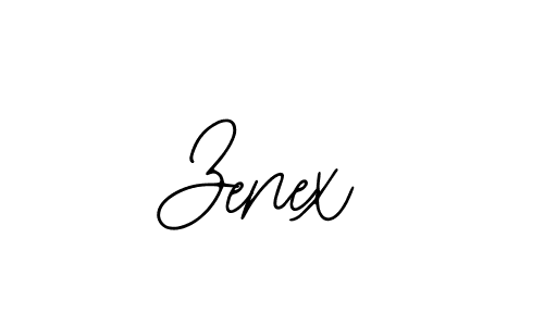 How to make Zenex name signature. Use Bearetta-2O07w style for creating short signs online. This is the latest handwritten sign. Zenex signature style 12 images and pictures png