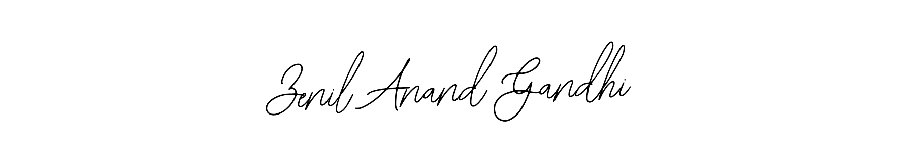 Zenil Anand Gandhi stylish signature style. Best Handwritten Sign (Bearetta-2O07w) for my name. Handwritten Signature Collection Ideas for my name Zenil Anand Gandhi. Zenil Anand Gandhi signature style 12 images and pictures png