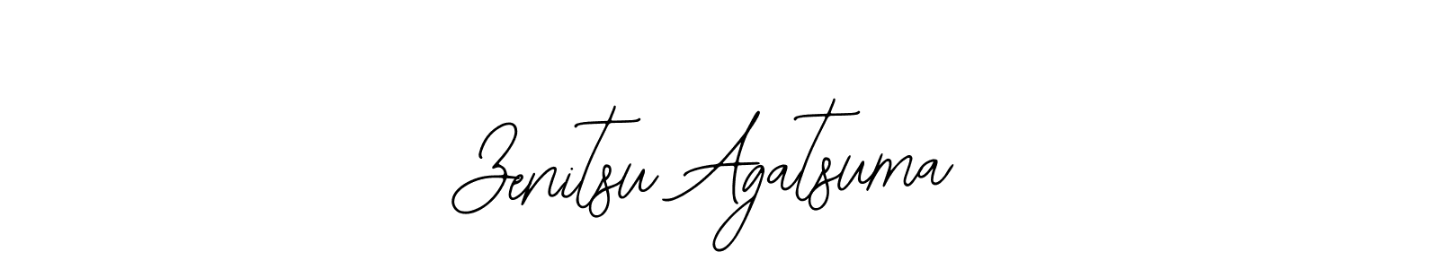 Create a beautiful signature design for name Zenitsu Agatsuma. With this signature (Bearetta-2O07w) fonts, you can make a handwritten signature for free. Zenitsu Agatsuma signature style 12 images and pictures png