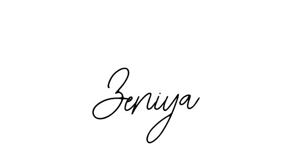 Design your own signature with our free online signature maker. With this signature software, you can create a handwritten (Bearetta-2O07w) signature for name Zeniya. Zeniya signature style 12 images and pictures png