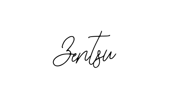 You should practise on your own different ways (Bearetta-2O07w) to write your name (Zentsu) in signature. don't let someone else do it for you. Zentsu signature style 12 images and pictures png