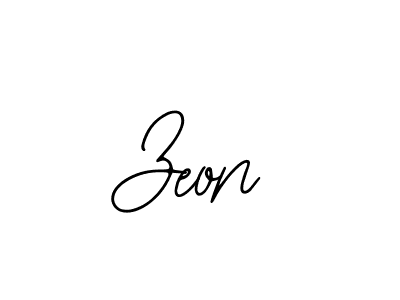 How to make Zeon name signature. Use Bearetta-2O07w style for creating short signs online. This is the latest handwritten sign. Zeon signature style 12 images and pictures png
