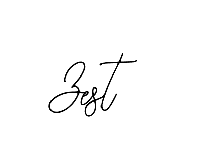 Design your own signature with our free online signature maker. With this signature software, you can create a handwritten (Bearetta-2O07w) signature for name Zest. Zest signature style 12 images and pictures png