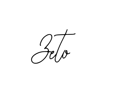 Design your own signature with our free online signature maker. With this signature software, you can create a handwritten (Bearetta-2O07w) signature for name Zeto. Zeto signature style 12 images and pictures png