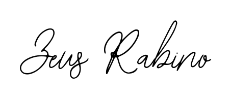 Create your official email sign-off with Zeus Rabino name in Bearetta-2O07w style. Crisp, clean, and perfectly legible across all screens. Zeus Rabino signature style 12 images and pictures png