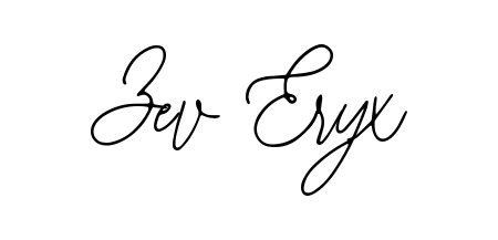 An effortless, minimalist signature concept for Zev Eryx using Bearetta-2O07w design. Clean lines that look great on any document. Zev Eryx signature style 12 images and pictures png