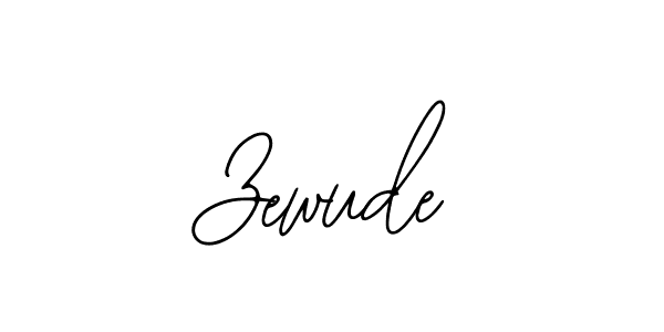 How to make Zewude name signature. Use Bearetta-2O07w style for creating short signs online. This is the latest handwritten sign. Zewude signature style 12 images and pictures png