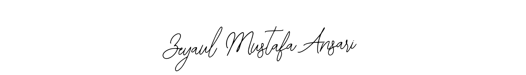 How to make Zeyaul Mustafa Ansari name signature. Use Bearetta-2O07w style for creating short signs online. This is the latest handwritten sign. Zeyaul Mustafa Ansari signature style 12 images and pictures png