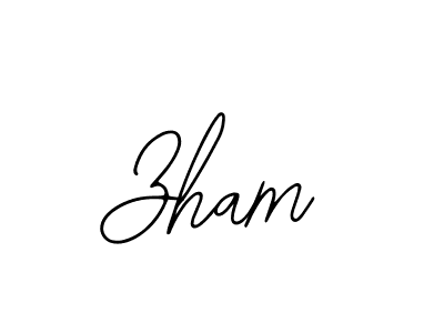 You should practise on your own different ways (Bearetta-2O07w) to write your name (Zham) in signature. don't let someone else do it for you. Zham signature style 12 images and pictures png