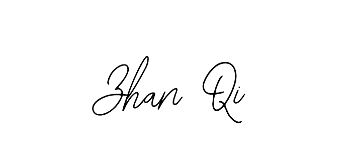 How to make Zhan Qi name signature. Use Bearetta-2O07w style for creating short signs online. This is the latest handwritten sign. Zhan Qi signature style 12 images and pictures png