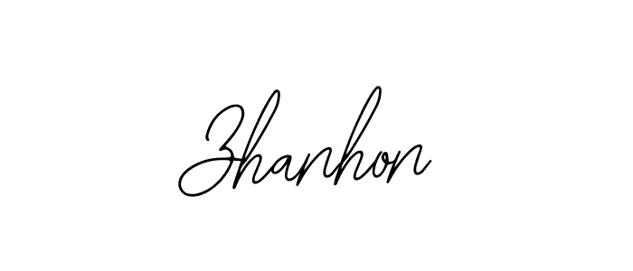 Make a beautiful signature design for name Zhanhon. With this signature (Bearetta-2O07w) style, you can create a handwritten signature for free. Zhanhon signature style 12 images and pictures png