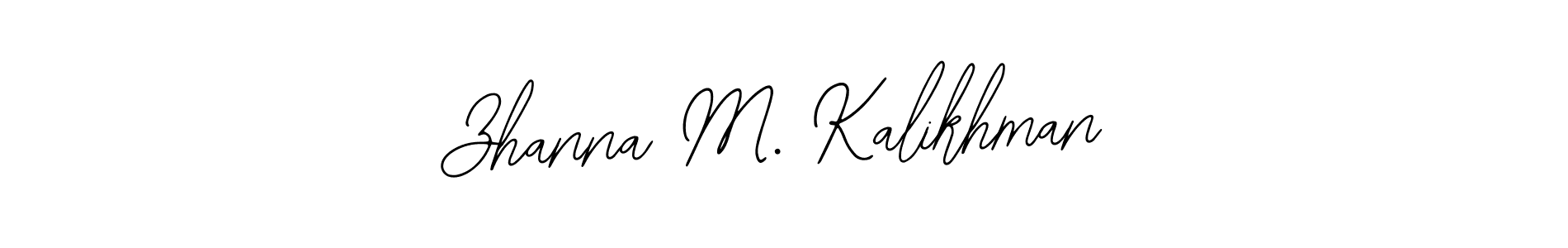 It looks lik you need a new signature style for name Zhanna M. Kalikhman. Design unique handwritten (Bearetta-2O07w) signature with our free signature maker in just a few clicks. Zhanna M. Kalikhman signature style 12 images and pictures png