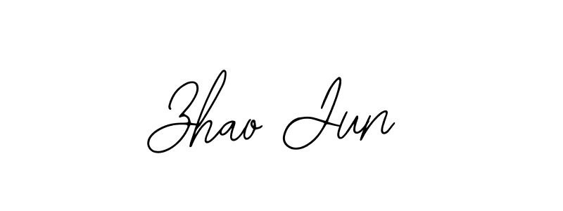 Use a signature maker to create a handwritten signature online. With this signature software, you can design (Bearetta-2O07w) your own signature for name Zhao Jun. Zhao Jun signature style 12 images and pictures png