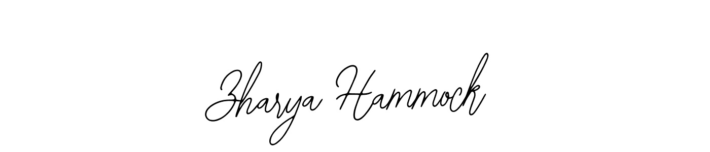 You should practise on your own different ways (Bearetta-2O07w) to write your name (Zharya Hammock) in signature. don't let someone else do it for you. Zharya Hammock signature style 12 images and pictures png