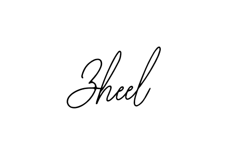 How to make Zheel signature? Bearetta-2O07w is a professional autograph style. Create handwritten signature for Zheel name. Zheel signature style 12 images and pictures png