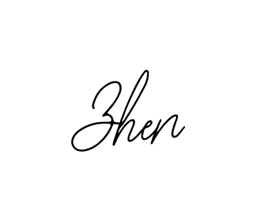 Also we have Zhen name is the best signature style. Create professional handwritten signature collection using Bearetta-2O07w autograph style. Zhen signature style 12 images and pictures png