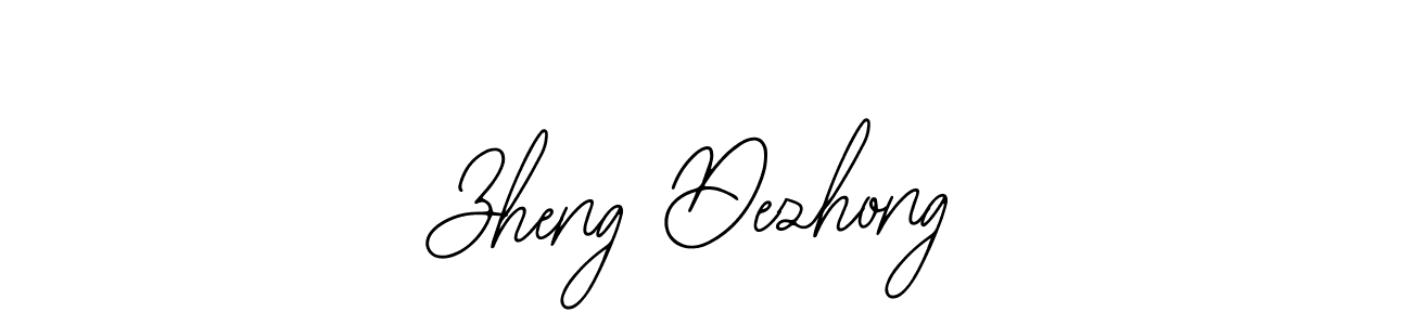How to make Zheng Dezhong name signature. Use Bearetta-2O07w style for creating short signs online. This is the latest handwritten sign. Zheng Dezhong signature style 12 images and pictures png