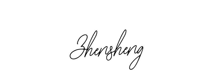 Design your own signature with our free online signature maker. With this signature software, you can create a handwritten (Bearetta-2O07w) signature for name Zhensheng. Zhensheng signature style 12 images and pictures png