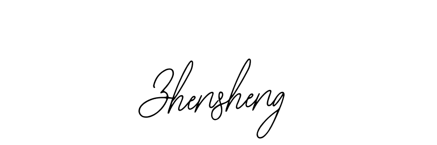 Bearetta-2O07w is a professional signature style that is perfect for those who want to add a touch of class to their signature. It is also a great choice for those who want to make their signature more unique. Get Zhensheng name to fancy signature for free. Zhensheng signature style 12 images and pictures png
