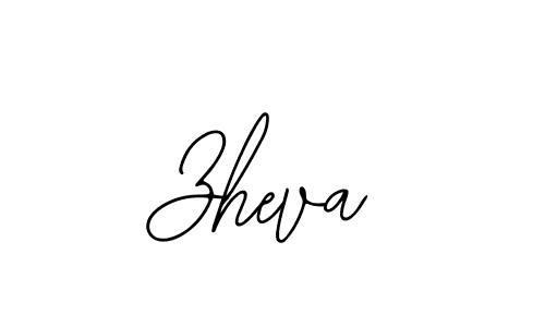 Use a signature maker to create a handwritten signature online. With this signature software, you can design (Bearetta-2O07w) your own signature for name Zheva. Zheva signature style 12 images and pictures png