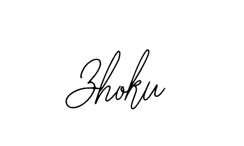 How to make Zhoku signature? Bearetta-2O07w is a professional autograph style. Create handwritten signature for Zhoku name. Zhoku signature style 12 images and pictures png