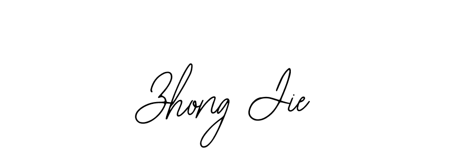 The best way (Bearetta-2O07w) to make a short signature is to pick only two or three words in your name. The name Zhong Jie include a total of six letters. For converting this name. Zhong Jie signature style 12 images and pictures png