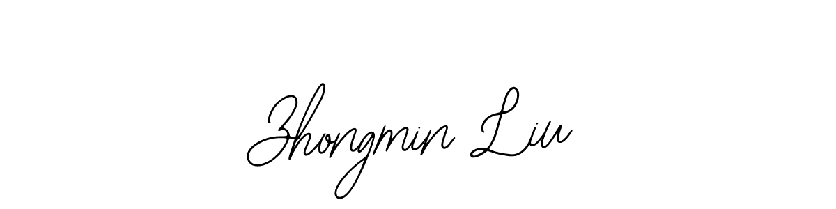 if you are searching for the best signature style for your name Zhongmin Liu. so please give up your signature search. here we have designed multiple signature styles  using Bearetta-2O07w. Zhongmin Liu signature style 12 images and pictures png