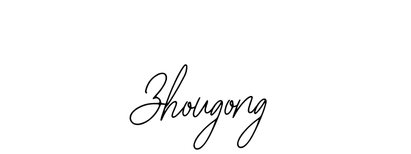 Zhougong stylish signature style. Best Handwritten Sign (Bearetta-2O07w) for my name. Handwritten Signature Collection Ideas for my name Zhougong. Zhougong signature style 12 images and pictures png