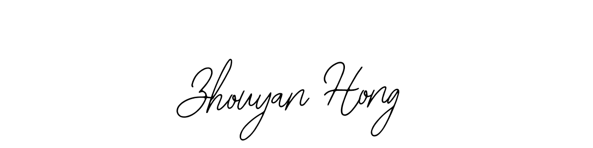 Make a beautiful signature design for name Zhouyan Hong. Use this online signature maker to create a handwritten signature for free. Zhouyan Hong signature style 12 images and pictures png