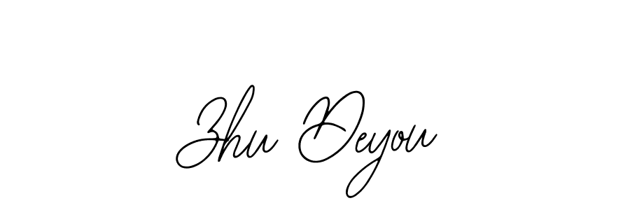 The best way (Bearetta-2O07w) to make a short signature is to pick only two or three words in your name. The name Zhu Deyou include a total of six letters. For converting this name. Zhu Deyou signature style 12 images and pictures png