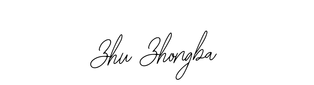 Use a signature maker to create a handwritten signature online. With this signature software, you can design (Bearetta-2O07w) your own signature for name Zhu Zhongba. Zhu Zhongba signature style 12 images and pictures png