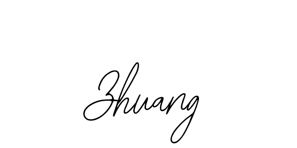 Use a signature maker to create a handwritten signature online. With this signature software, you can design (Bearetta-2O07w) your own signature for name Zhuang. Zhuang signature style 12 images and pictures png