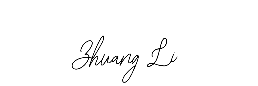 How to make Zhuang Li signature? Bearetta-2O07w is a professional autograph style. Create handwritten signature for Zhuang Li name. Zhuang Li signature style 12 images and pictures png