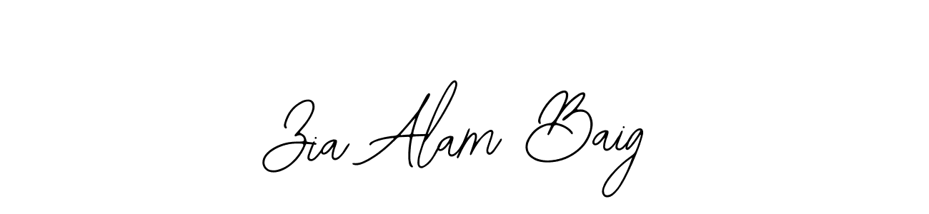 How to make Zia Alam Baig name signature. Use Bearetta-2O07w style for creating short signs online. This is the latest handwritten sign. Zia Alam Baig signature style 12 images and pictures png