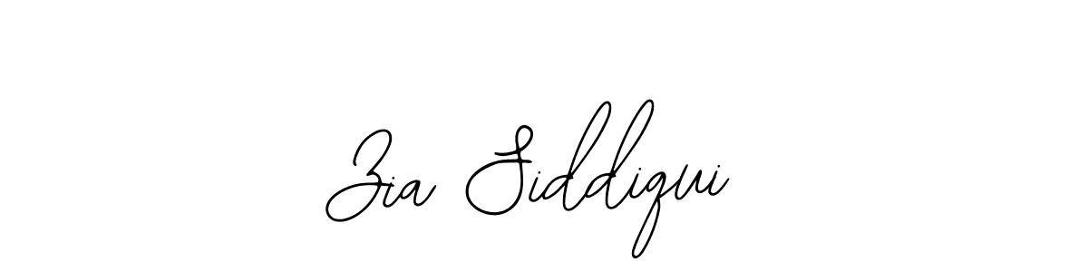 How to make Zia Siddiqui name signature. Use Bearetta-2O07w style for creating short signs online. This is the latest handwritten sign. Zia Siddiqui signature style 12 images and pictures png