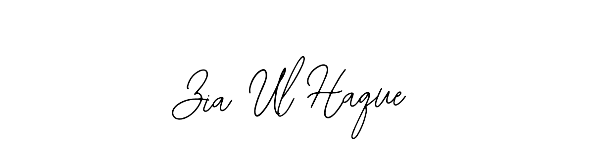 How to make Zia Ul Haque name signature. Use Bearetta-2O07w style for creating short signs online. This is the latest handwritten sign. Zia Ul Haque signature style 12 images and pictures png