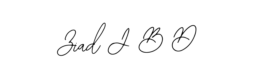 Design your own signature with our free online signature maker. With this signature software, you can create a handwritten (Bearetta-2O07w) signature for name Ziad J B D. Ziad J B D signature style 12 images and pictures png