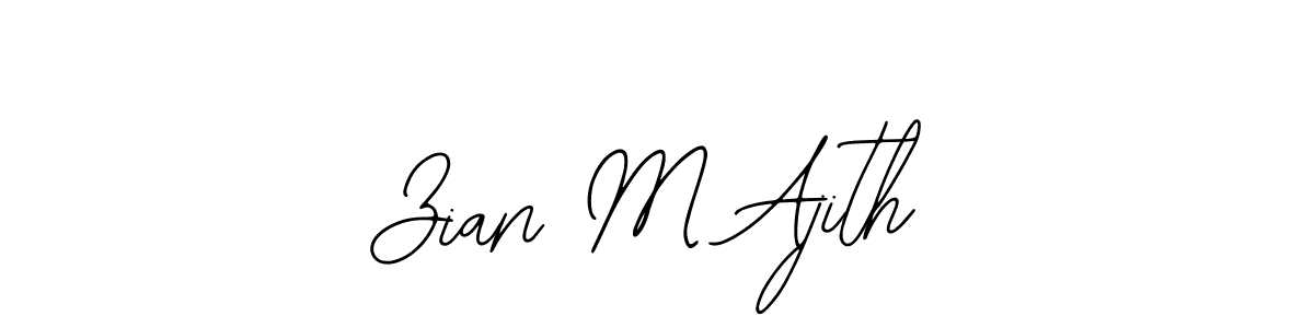 Make a beautiful signature design for name Zian M Ajith. Use this online signature maker to create a handwritten signature for free. Zian M Ajith signature style 12 images and pictures png