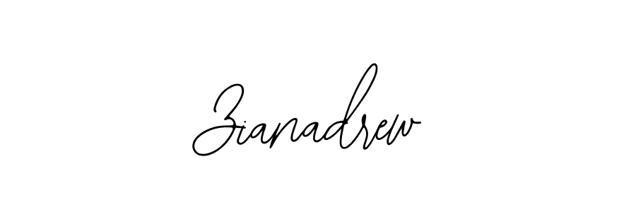 if you are searching for the best signature style for your name Zianadrew. so please give up your signature search. here we have designed multiple signature styles  using Bearetta-2O07w. Zianadrew signature style 12 images and pictures png