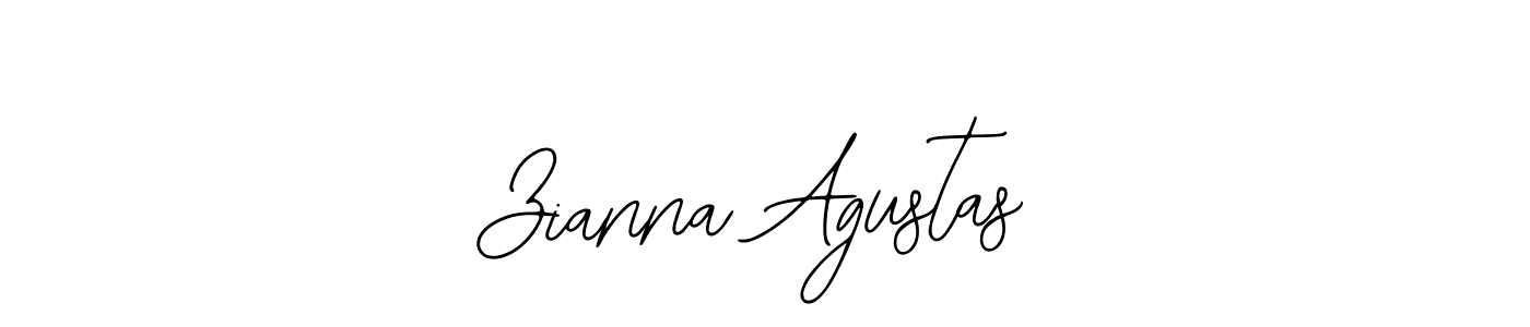 Zianna Agustas stylish signature style. Best Handwritten Sign (Bearetta-2O07w) for my name. Handwritten Signature Collection Ideas for my name Zianna Agustas. Zianna Agustas signature style 12 images and pictures png