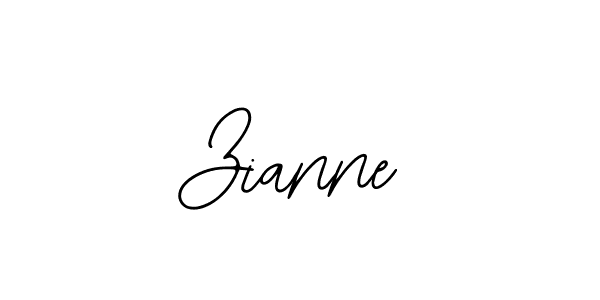 How to make Zianne signature? Bearetta-2O07w is a professional autograph style. Create handwritten signature for Zianne name. Zianne signature style 12 images and pictures png