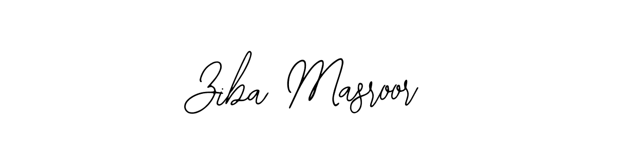 How to make Ziba Masroor name signature. Use Bearetta-2O07w style for creating short signs online. This is the latest handwritten sign. Ziba Masroor signature style 12 images and pictures png