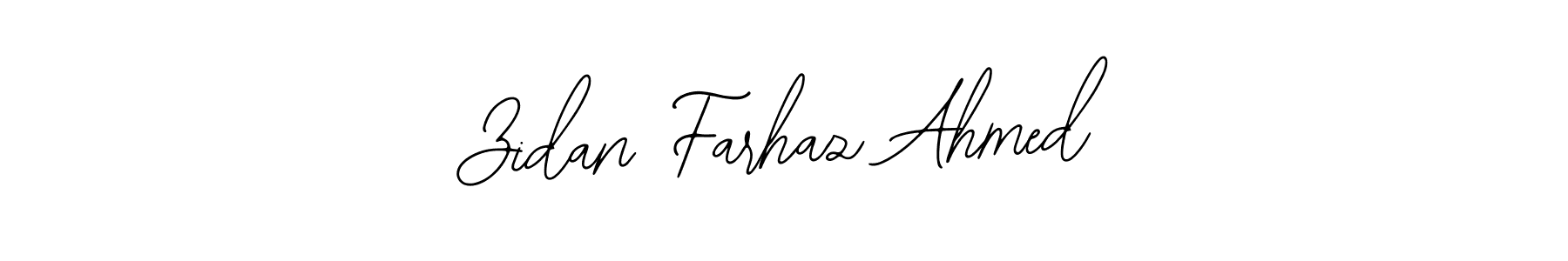 Design your own signature with our free online signature maker. With this signature software, you can create a handwritten (Bearetta-2O07w) signature for name Zidan Farhaz Ahmed. Zidan Farhaz Ahmed signature style 12 images and pictures png