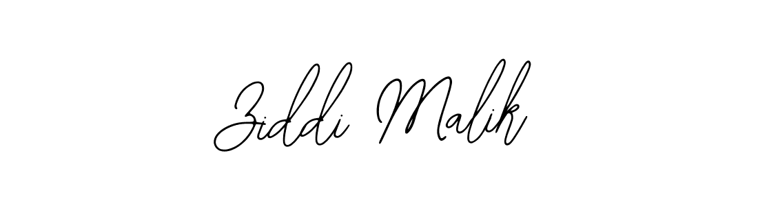 Design your own signature with our free online signature maker. With this signature software, you can create a handwritten (Bearetta-2O07w) signature for name Ziddi Malik. Ziddi Malik signature style 12 images and pictures png