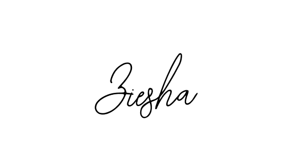 How to make Ziesha signature? Bearetta-2O07w is a professional autograph style. Create handwritten signature for Ziesha name. Ziesha signature style 12 images and pictures png