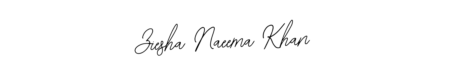 Design your own signature with our free online signature maker. With this signature software, you can create a handwritten (Bearetta-2O07w) signature for name Ziesha Naeema Khan. Ziesha Naeema Khan signature style 12 images and pictures png