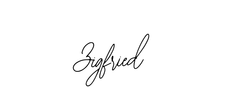 How to make Zigfried name signature. Use Bearetta-2O07w style for creating short signs online. This is the latest handwritten sign. Zigfried signature style 12 images and pictures png