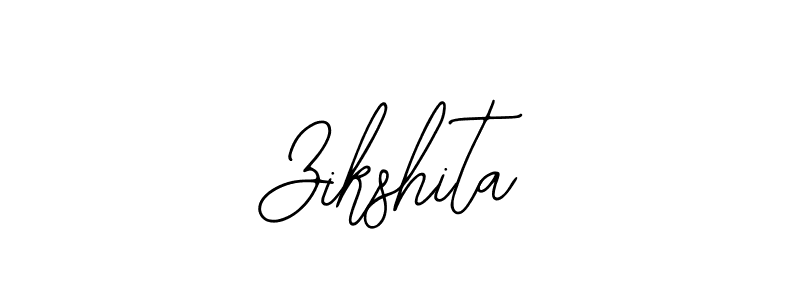 Use a signature maker to create a handwritten signature online. With this signature software, you can design (Bearetta-2O07w) your own signature for name Zikshita. Zikshita signature style 12 images and pictures png