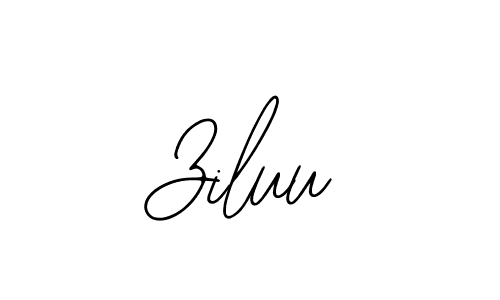 Design your own signature with our free online signature maker. With this signature software, you can create a handwritten (Bearetta-2O07w) signature for name Ziluu. Ziluu signature style 12 images and pictures png