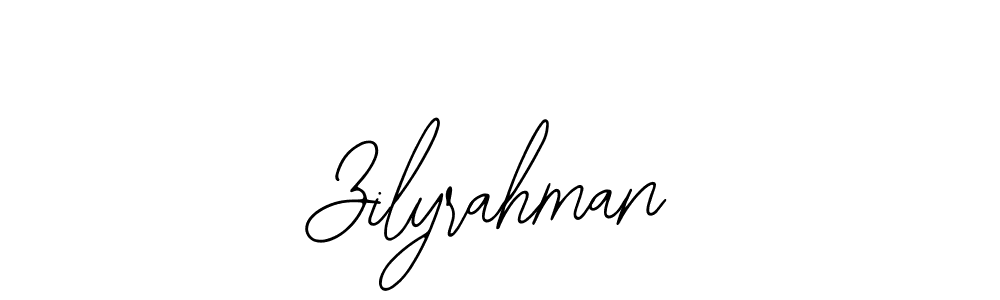 How to make Zilyrahman name signature. Use Bearetta-2O07w style for creating short signs online. This is the latest handwritten sign. Zilyrahman signature style 12 images and pictures png